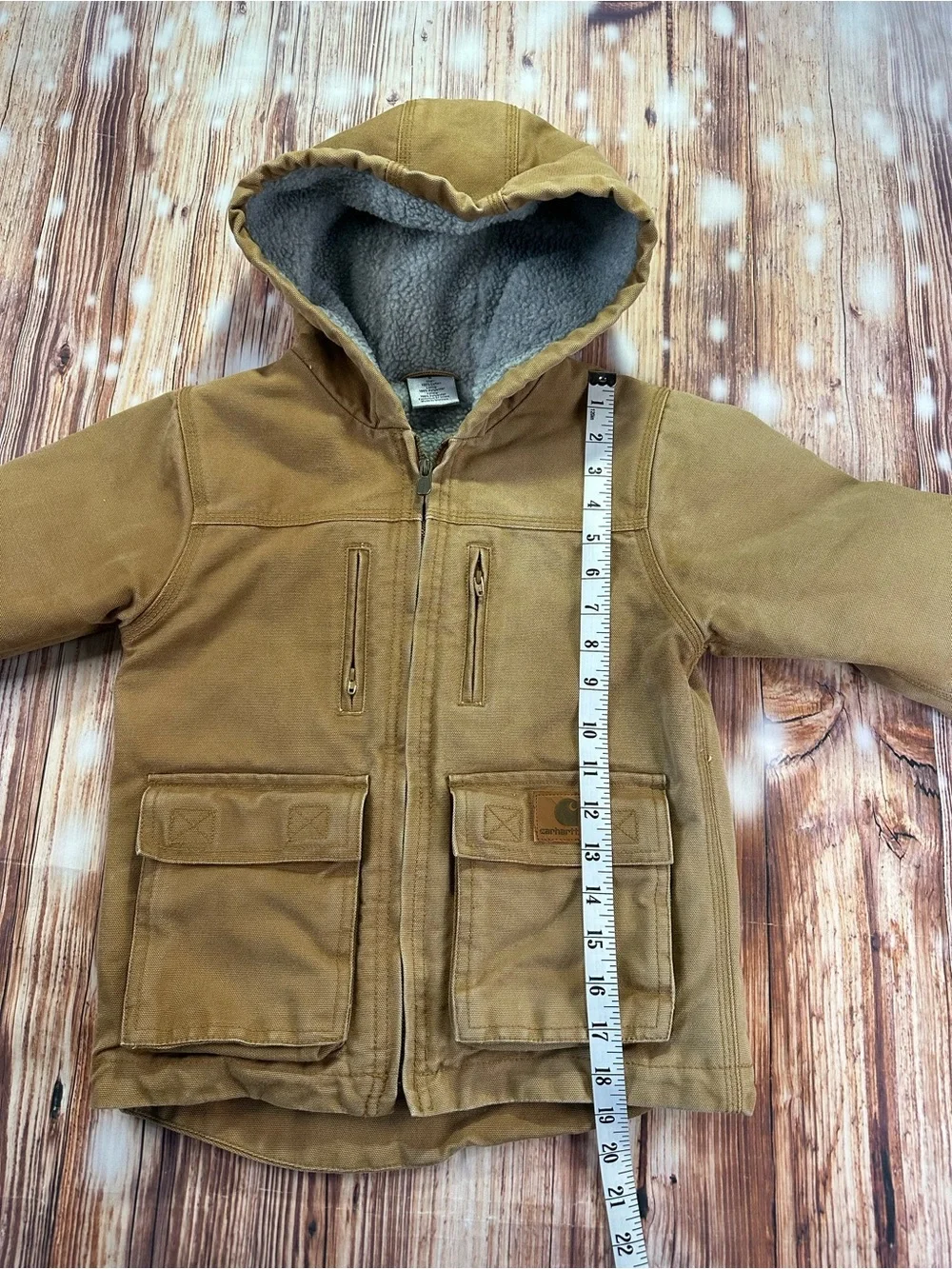 Carhartt Hooded  Jacket in Brown Little Boys  Size 5